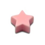 Силіконова бусинка, бусина для прорізувача зубів &ndash; Міні зірочка Рожевий кварц