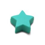 Силіконова бусинка, бусина для прорізувача зубів &ndash; Міні зірочка Бірюзова