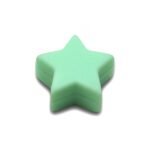 Силіконова бусинка, бусина для прорізувача зубів &ndash; Міні зірочка М&rsquo;ятна