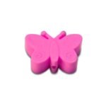 Силіконова бусинка, бусина для прорізувача зубів &ndash; Метелик Рожевий