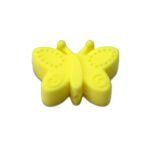 Силіконова бусинка, бусина для прорізувача зубів &ndash; Метелик Кремовий