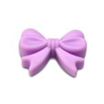 Силіконова бусинка, бусина для прорізувача зубів &ndash; Бантик Лаванда