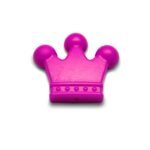 Силіконова бусинка, бусина для прорізувача зубів &ndash; Корона Малинова