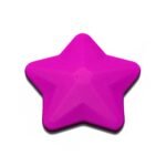 Силіконова бусинка, бусина для прорізувача зубів &ndash; Зірка Малинова