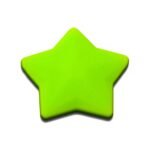 Силіконова бусинка, бусина для прорізувача зубів &ndash; Зірка Зелена