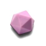 Силіконова бусинка, бусина для прорізувача зубів &ndash; Ікосаедр Лаванда