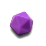 Силіконова бусинка, бусина для прорізувача зубів &ndash; Ікосаедр Фіолетовий