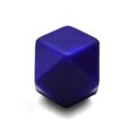 Силіконова бусинка, бусина для прорізувача зубів &ndash; Гексагон Темно синій