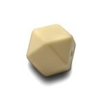 Силіконова бусинка, бусина для прорізувача зубів &ndash; Гексагон Бежевий
