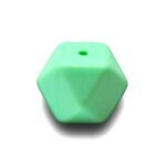Силіконова бусинка, бусина для прорізувача зубів &ndash; Гексагон М&rsquo;ятний