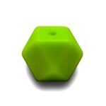 Силіконова бусинка, бусина для прорізувача зубів &ndash; Гексагон Зелений