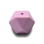 Силіконова бусинка, бусина для прорізувача зубів &ndash; Гексагон Лаванда