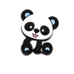 Силіконова бусинка, бусина для прорізувача зубів &ndash; Міні панда Бебі блю