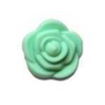 Силиконовая бусинка, бусина для прорезывателя зубов &ndash; Розочка мал. Мятная