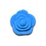 Силіконова бусинка, бусина для прорізувача зубів &ndash; Розочка мал. Блакитна