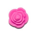 Силіконова бусинка, бусина для прорізувача зубів &ndash; Розочка мал. Рожева