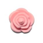 Силіконова бусинка, бусина для прорізувача зубів &ndash; Розочка мал. Рожевий кварц
