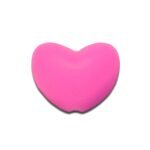Силіконова бусинка, бусина для прорізувача зубів &ndash; Серце Рожеве