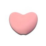 Силіконова бусинка, бусина для прорізувача зубів &ndash; Серце Рожевий кварц
