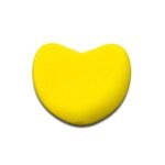 Силіконова бусинка, бусина для прорізувача зубів &ndash; Серце Жовте
