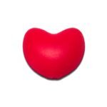 Силіконова бусинка, бусина для прорізувача зубів &ndash; Серце Червоне