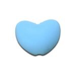 Силіконова бусинка, бусина для прорізувача зубів &ndash; Серце Блакитне пастельне