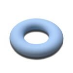 Силіконова бусинка, бусина для прорізувача зубів &ndash; Кільце Бебі блю