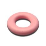 Силіконова бусинка, бусина для прорізувача зубів &ndash; Кільце Рожевий кварц