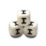 Силіконова буква, літера намистина &ldquo;І&rdquo;