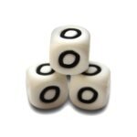 Силіконова буква, літера намистина &ldquo;О&rdquo;