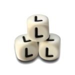 Силіконова буква, літера намистина &ldquo;L&rdquo;