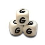 Силіконова буква, літера намистина &ldquo;G&rdquo;