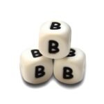 Силіконова буква, літера намистина &ldquo;В&rdquo;