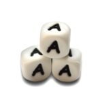 Силіконова буква, літера намистина &ldquo;А&rdquo;