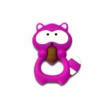 Силіконовий гризунець, прорізувач для зубів &ndash; Єнот Малиновий