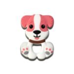 Силіконовий гризунець, прорізувач для зубів &ndash; Собачка Рожевий кварц