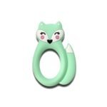 Силіконовий гризунець, прорізувач для зубів &ndash; Лисичка кільце М&rsquo;ятна