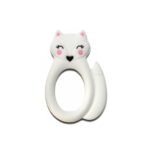 Силіконовий гризунець, прорізувач для зубів &ndash; Лисичка кільце Біла