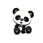 Силіконовий гризунець, прорізувач для зубів &ndash; Панда Сіра світла