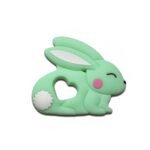 Силіконовий гризунець, прорізувач для зубів &ndash; Зайчик М&rsquo;ятний