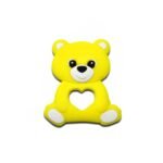 Силіконовий гризунець, прорізувач для зубів &ndash; Ведмедик малюк Жовтий