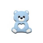 Силіконовий гризунець, прорізувач для зубів &ndash; Ведмедик малюк Бебі блю