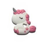 Силіконовий гризунець, прорізувач для зубів &ndash; Єдиноріг кучерявий Рожевий кварц