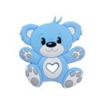 Силіконовий гризунець, прорізувач для зубів &ndash; Ведмедик плюшевий Бебі блю