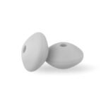 Силіконова бусинка, бусина для прорізувача зубів &ndash; Роздільник Сірий світлий