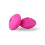 Силіконова бусинка, бусина для прорізувача зубів &ndash; Роздільник Малиновий