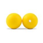 Силіконова бусинка, бусина для прорізувача зубів &ndash; Кругла 12мм Жовта