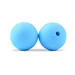 Силіконова бусинка, бусина для прорізувача зубів &ndash; Кругла 12мм Блакитна пастельна