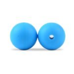 Силіконова бусинка, бусина для прорізувача зубів &ndash; Кругла 12мм Блакитна
