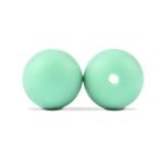 Силіконова бусинка, бусина для прорізувача зубів &ndash; Кругла 12мм М&rsquo;ятна